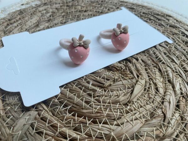 Haarelastiek - strawberry beige