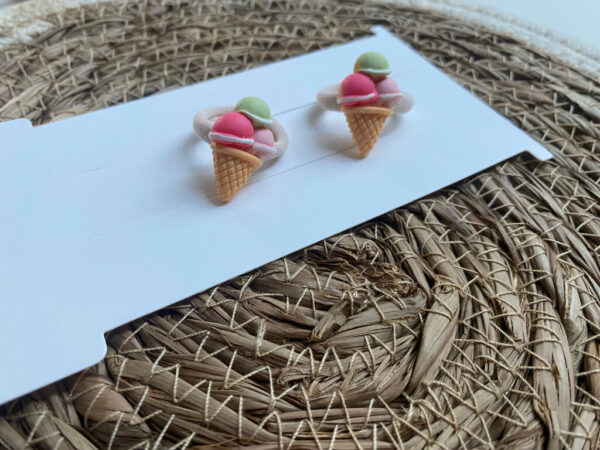 Haarelastiek - icecream rood